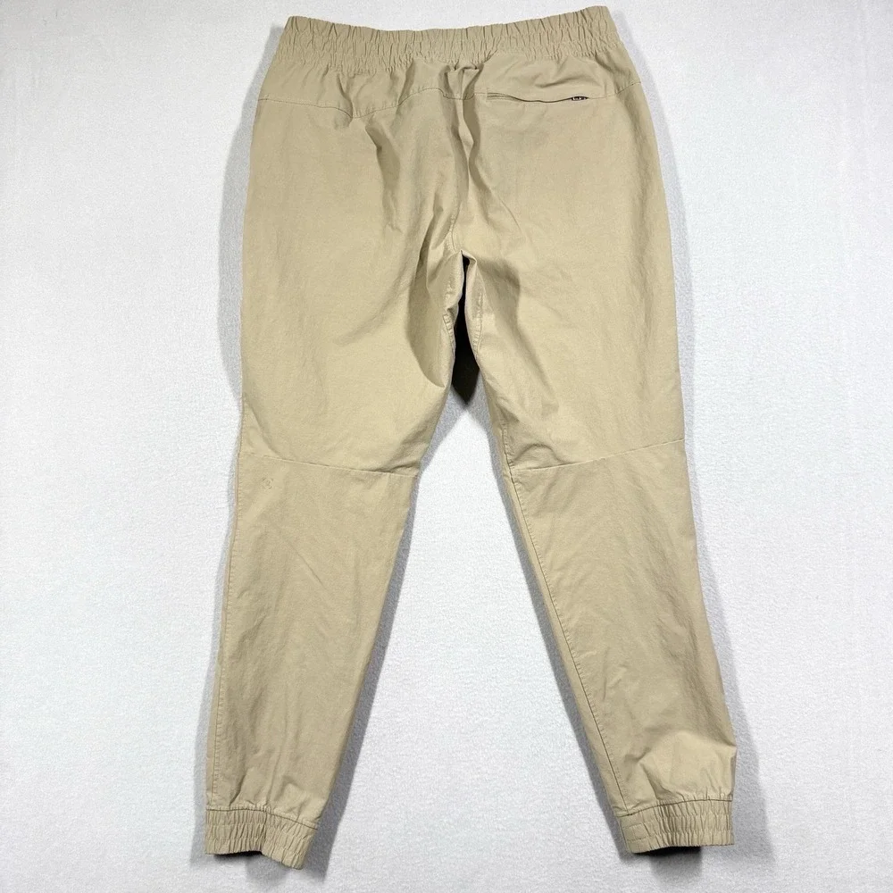 Lululemon ABC Jogger Canvas Pants Mens Large Beige Athleisure Athletic Pull On